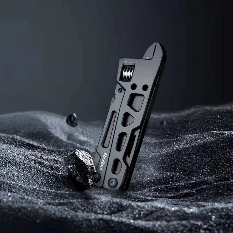9-in-1 Stainless Steel Multi-Tool with Adjustable Wrench