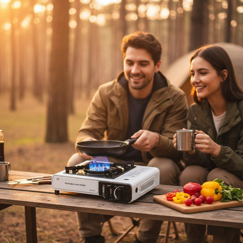 Portable Cassette Stove with Automatic Safety System