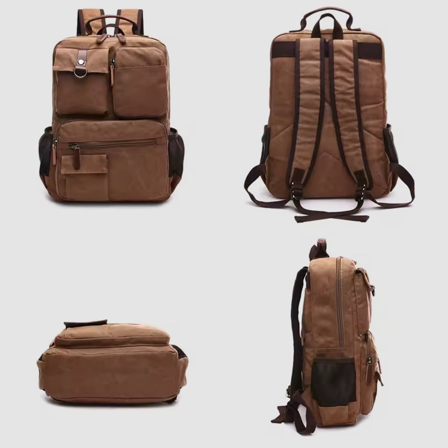 Reinforced Canvas Backpack 35L — Ideal for 72h Emergency Kit and Daily Use