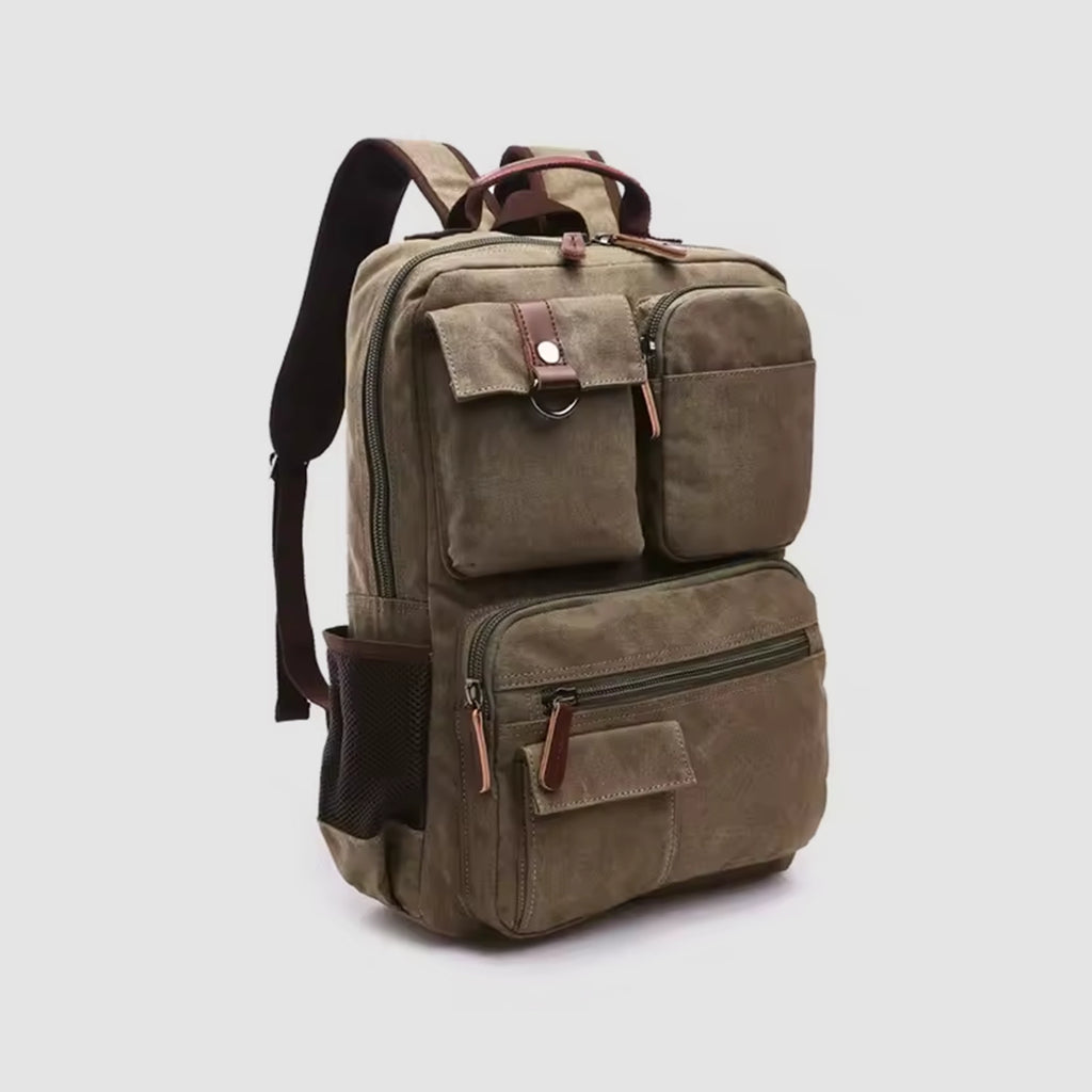 Reinforced Canvas Backpack 35L — Ideal for 72h Emergency Kit and Daily Use
