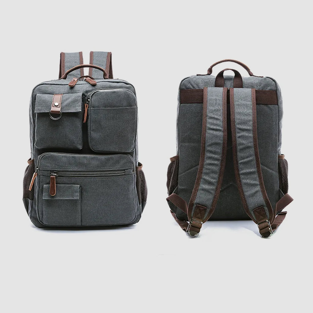 Reinforced Canvas Backpack 35L — Ideal for 72h Emergency Kit and Daily Use