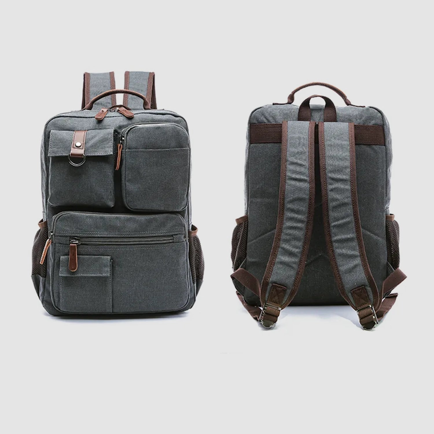 Reinforced Canvas Backpack 35L — Ideal for 72h Emergency Kit and Daily Use