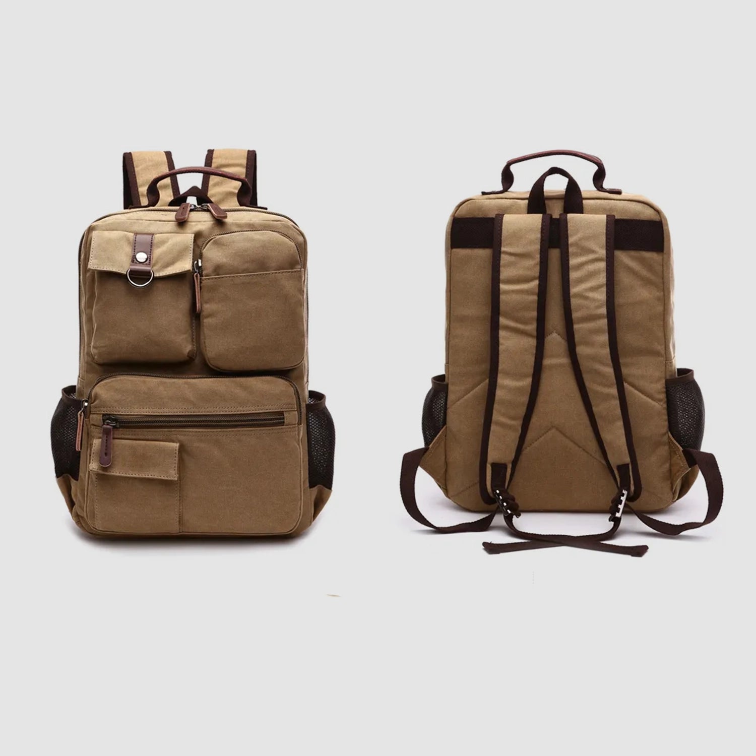 Reinforced Canvas Backpack 35L — Ideal for 72h Emergency Kit and Daily Use