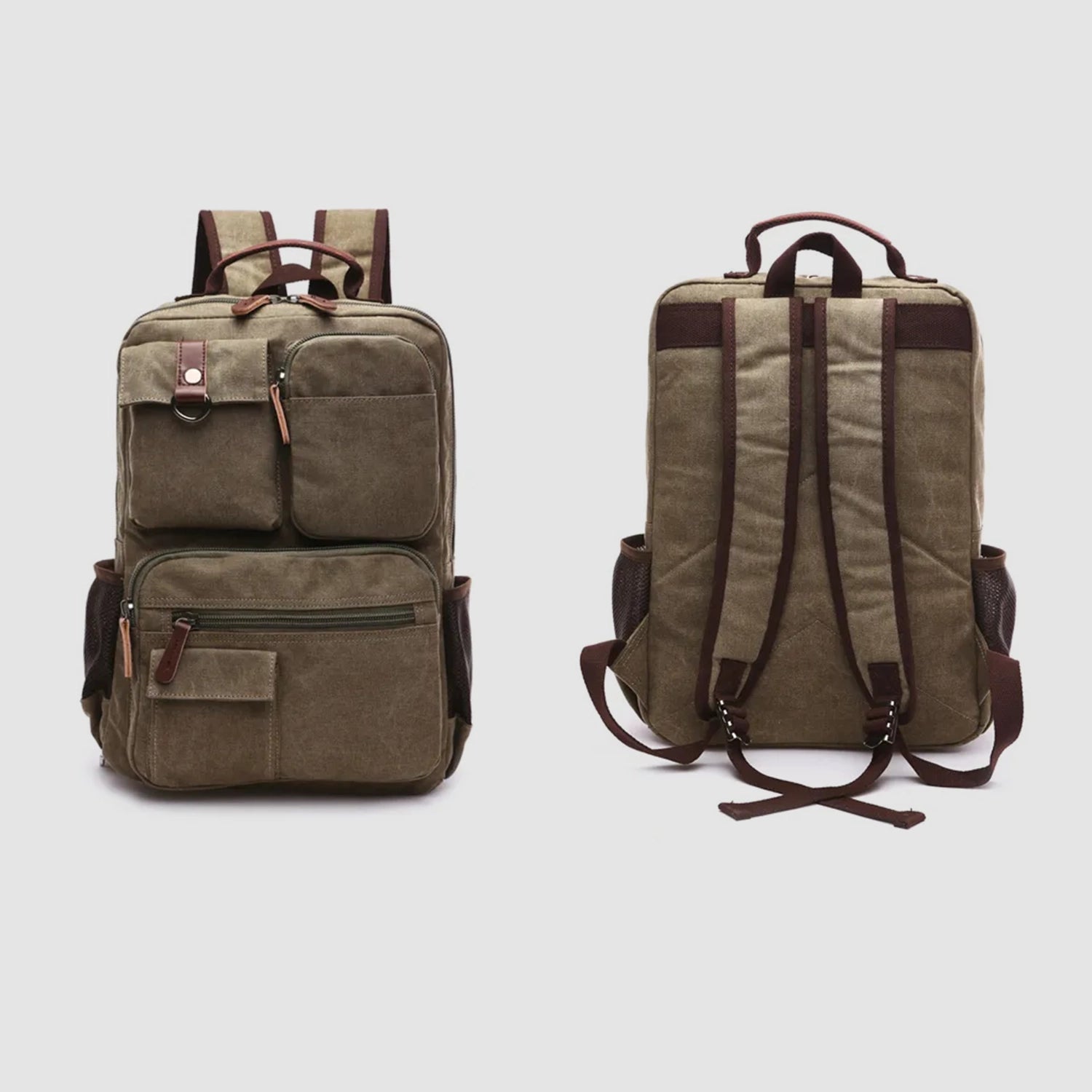 Reinforced Canvas Backpack 35L — Ideal for 72h Emergency Kit and Daily Use