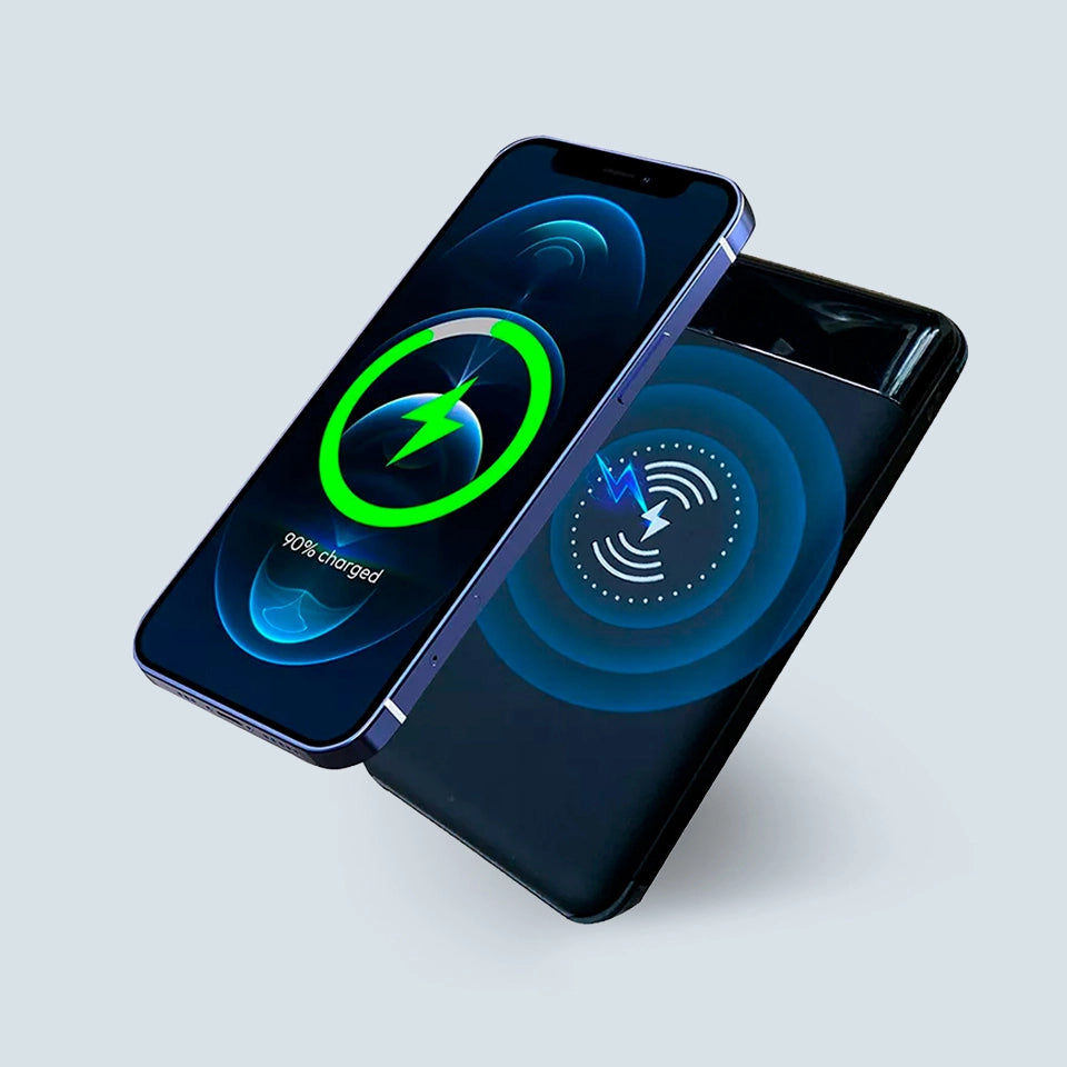 12000mAh Wireless Solar Power Bank with up to 6 Solar Panels
